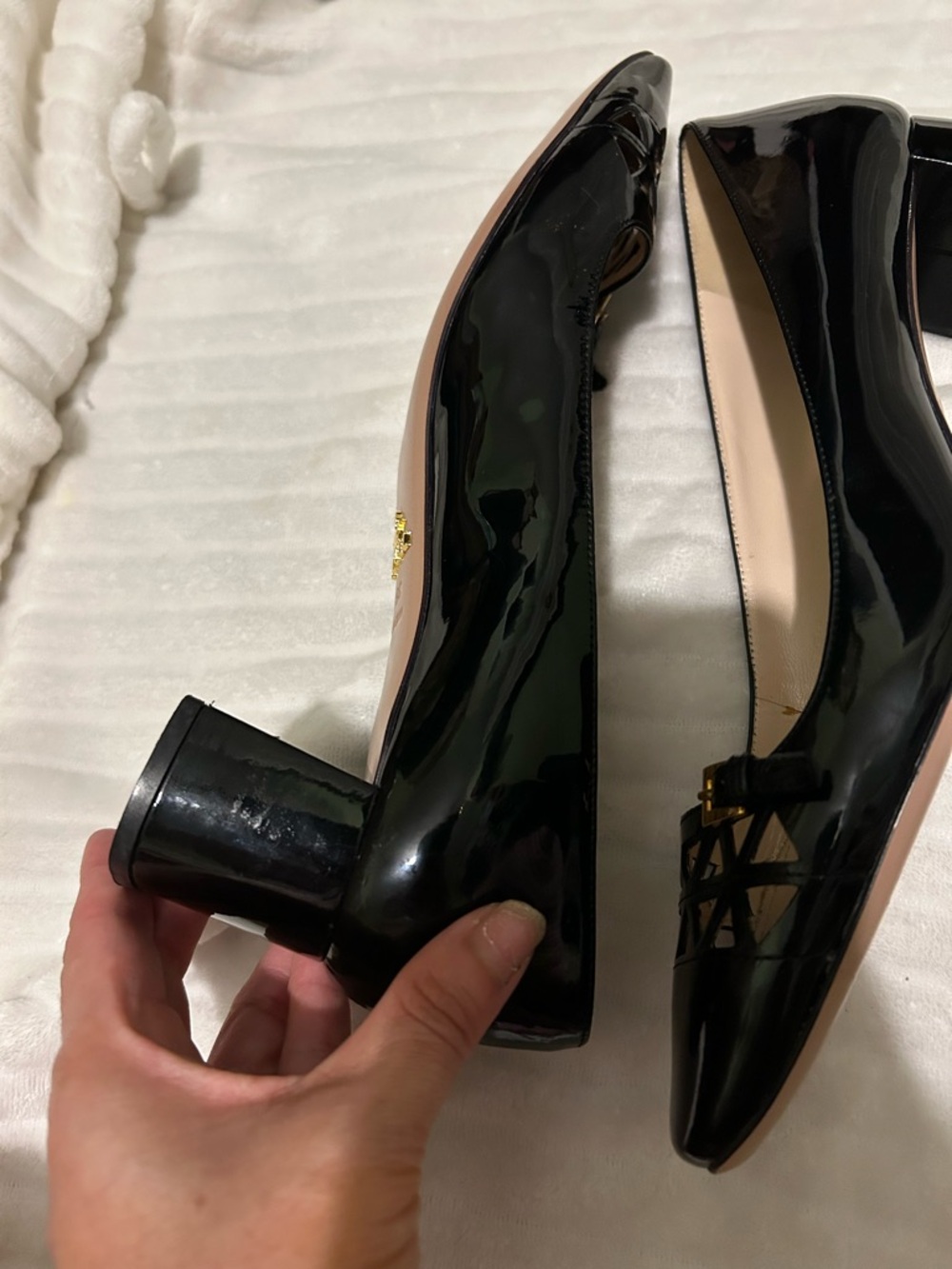 Prada patent leather 2 inch heel - Picture 15 of 17